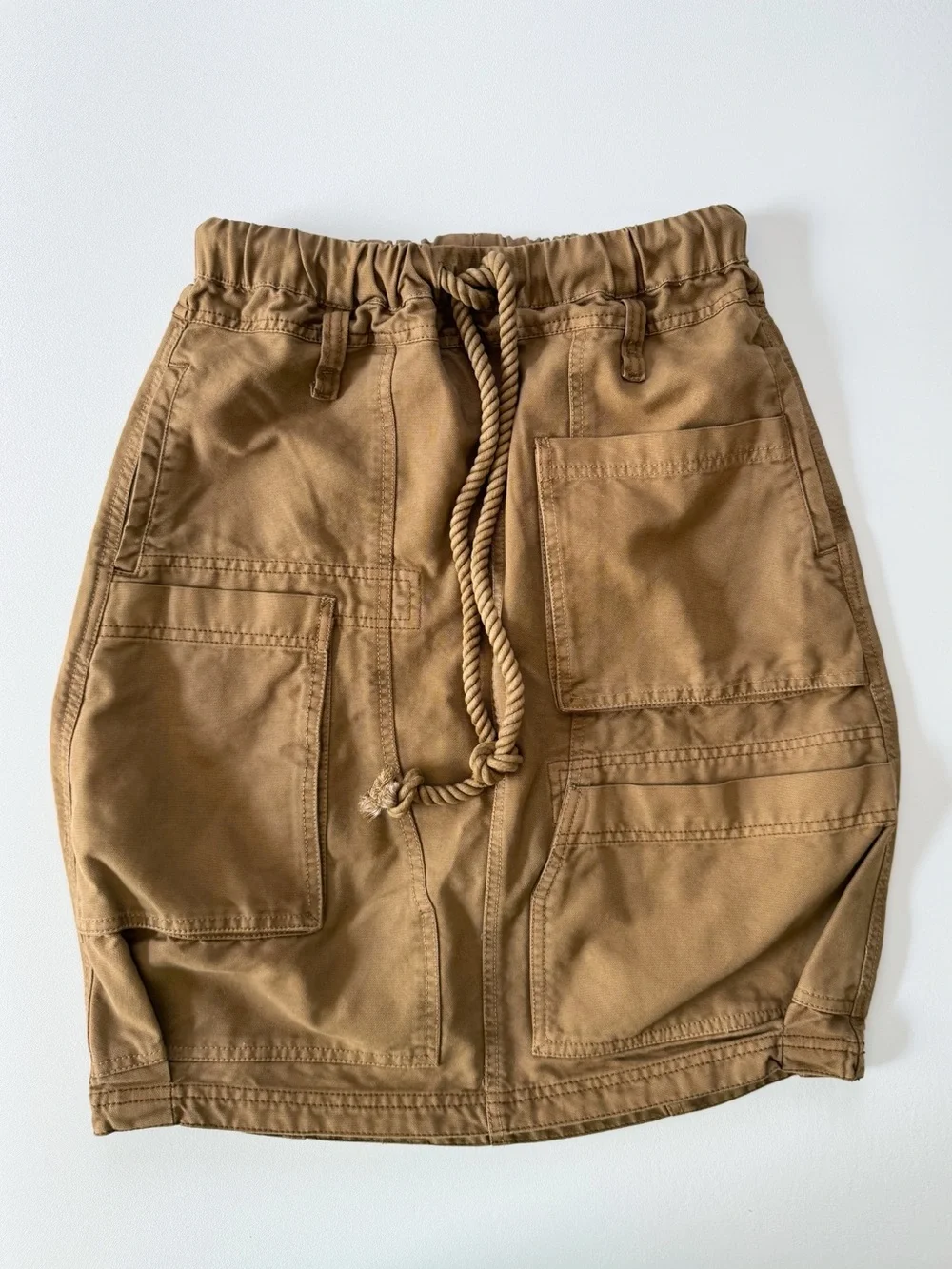 NEW w/tags! Free  People Tobacco Cargo Knee-Length Skirt L 12